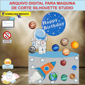 ARQUIVO de Corte Topo de Bolo Astronauta - 03