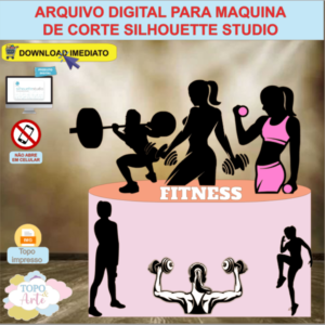 ARQUIVO de Corte Topo de Bolo Academia Fitness - 03