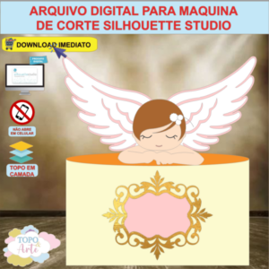 ARQUIVO de Corte Topo de Bolo Anjo Anjinha - 01