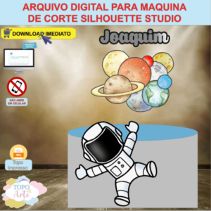 ARQUIVO de Corte Topo de Bolo Astronauta - 04
