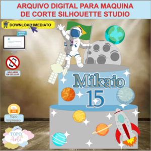 ARQUIVO de Corte Topo de Bolo Astronauta - 05
