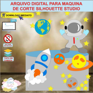 ARQUIVO de Corte Topo de Bolo Astronauta - 06