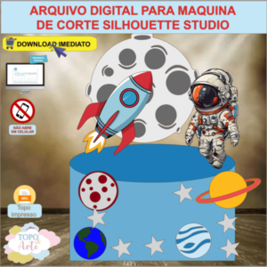ARQUIVO de Corte Topo de Bolo Astronauta - 07