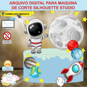 ARQUIVO de Corte Topo de Bolo Astronauta - 08
