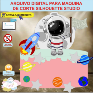 ARQUIVO de Corte Topo de Bolo Astronauta - 09