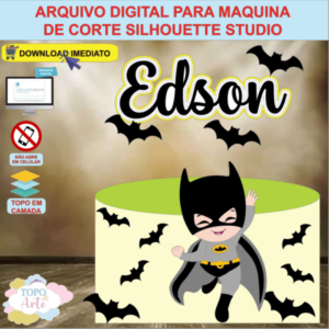 ARQUIVO de Corte Topo de Bolo Batman - 04