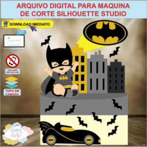 ARQUIVO de Corte Topo de Bolo Batman - 07