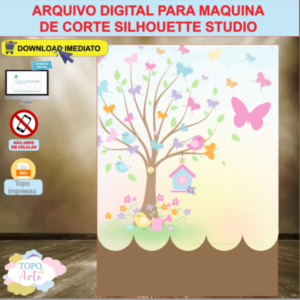 ARQUIVO de corte Card Sacola Jardim Encantado - 03