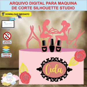 ARQUIVO de Corte Topo de Bolo Manicure - 03