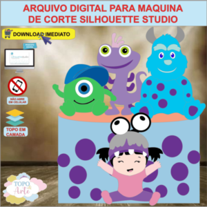 ARQUIVO de Corte Topo de Bolo Monstros S. A. - 05