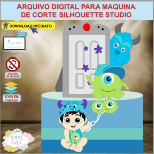 ARQUIVO de Corte Topo de Bolo Monstros S. A. - 09