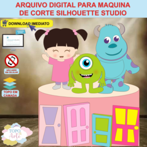 ARQUIVO de Corte Topo de Bolo Monstros S. A. - 11