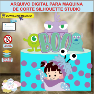 ARQUIVO de Corte Topo de Bolo Monstros S. A. - 12