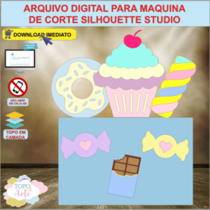 ARQUIVO de Corte Topo de Bolo Doces e Guloseimas - 06