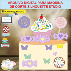ARQUIVO de Corte Topo de Bolo Doces e Guloseimas - 08