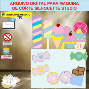 ARQUIVO de Corte Topo de Bolo Doces e Guloseimas - 09