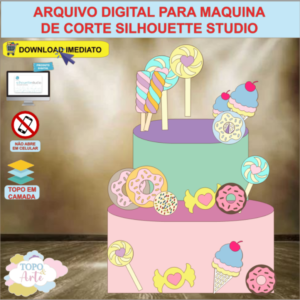 ARQUIVO de Corte Topo de Bolo Doces e Guloseimas - 10
