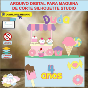 ARQUIVO de Corte Topo de Bolo Doces e Guloseimas - 12