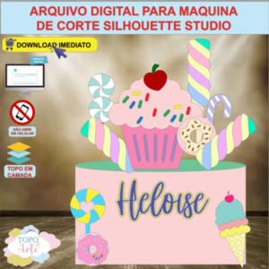 ARQUIVO de Corte Topo de Bolo Doces e Guloseimas - 15
