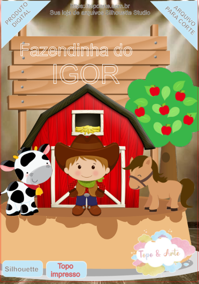 ARQUIVO de Corte Topo de Bolo Fazendinha - 08