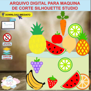 ARQUIVO de Corte Topo de Bolo Frutas - 01