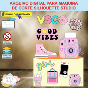 ARQUIVO de Corte Topo de Bolo Good Vibes - 01