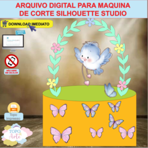 ARQUIVO de Corte Topo de Bolo Jardim Encantado - 04