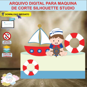 ARQUIVO de Corte Topo de Bolo Marinheiro - 01