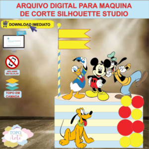 ARQUIVO de Corte Topo de Bolo Mickey Mouse - 01