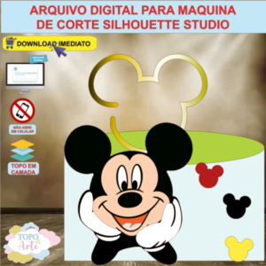 ARQUIVO de Corte Topo de Bolo Mickey Mouse - 02