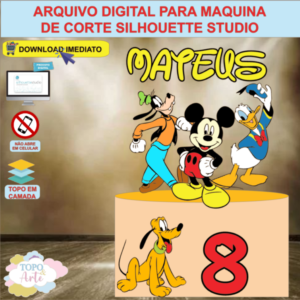 ARQUIVO de Corte Topo de Bolo Mickey Mouse - 07