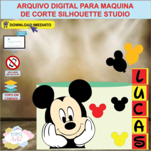 ARQUIVO de Corte Topo de Bolo Mickey Mouse - 10
