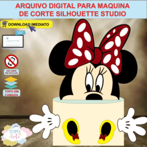 ARQUIVO de Corte Topo de Bolo Minnie Mouse - 02