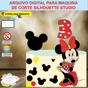 ARQUIVO de Corte Topo de Bolo Minnie Mouse - 05