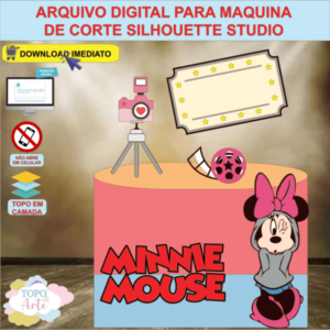 ARQUIVO de Corte Topo de Bolo Minnie Mouse - 06