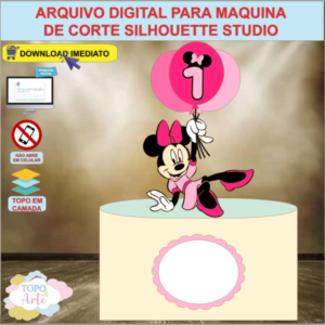 ARQUIVO de Corte Topo de Bolo Minnie Mouse - 09