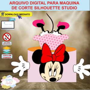 ARQUIVO de Corte Topo de Bolo Minnie Mouse - 11