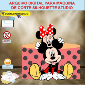 ARQUIVO de Corte Topo de Bolo Minnie Mouse - 14