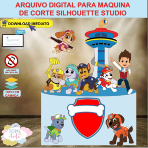 ARQUIVO de Corte Topo de Bolo Patrulha Canina - 08