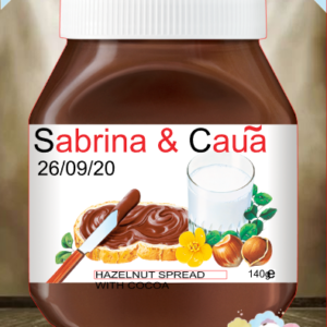 ARQUIVO de Corte Topo de Bolo Rotulo Nutella - 01