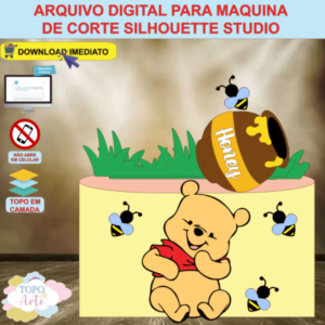 ARQUIVO de Corte Topo de Bolo Ursinho Pooh - 04