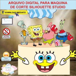 ARQUIVO de Corte Topo de Bolo Bob Esponja - 03