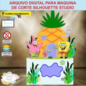 ARQUIVO de Corte Topo de Bolo Bob Esponja - 06