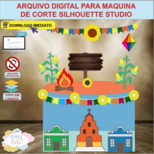 ARQUIVO de Corte Topo de Bolo Festa Junina - 04