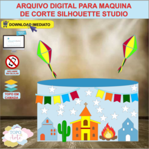 ARQUIVO de Corte Topo de Bolo Festa Junina - 19