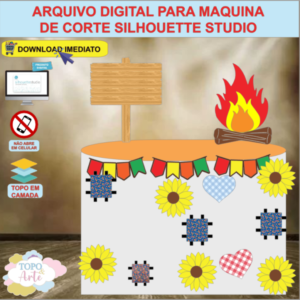 ARQUIVO de Corte Topo de Bolo Festa Junina - 64