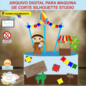 ARQUIVO de Corte Topo de Bolo Festa Junina Santo Antônio - 41