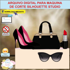 ARQUIVO de Corte Topo de Bolo Loja Boutique Sapato Bolsa - 01