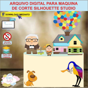 ARQUIVO de Corte Topo de Bolo Up Altas Aventuras - 02