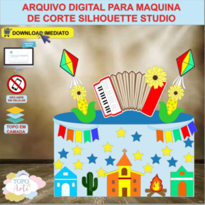 ARQUIVO de Corte Topo de Bolo Festa Junina - 73